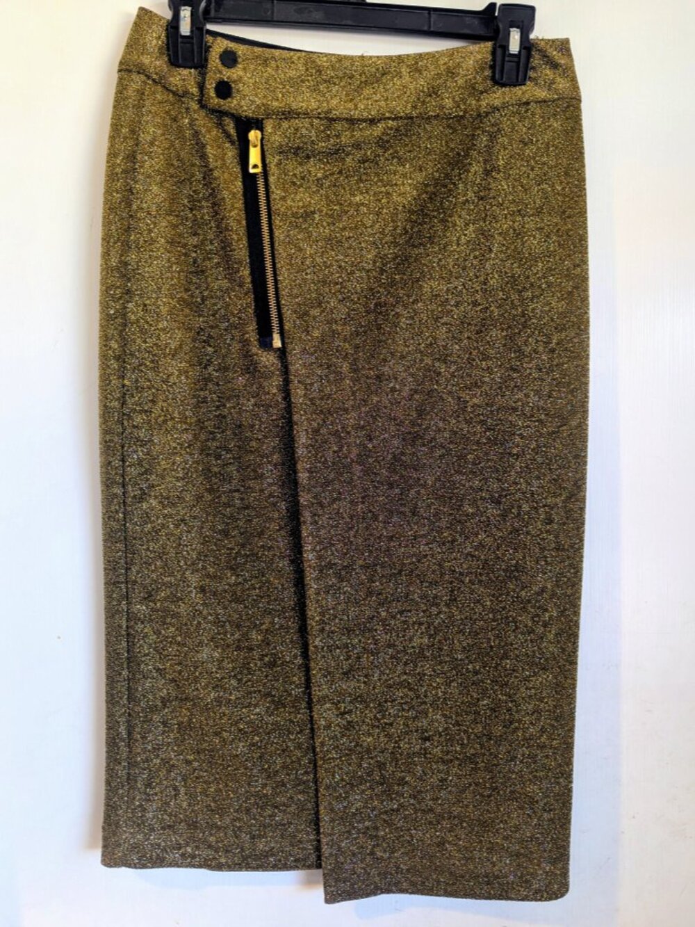 Scotch&Soda Gold Sparkly Pencil Skirt